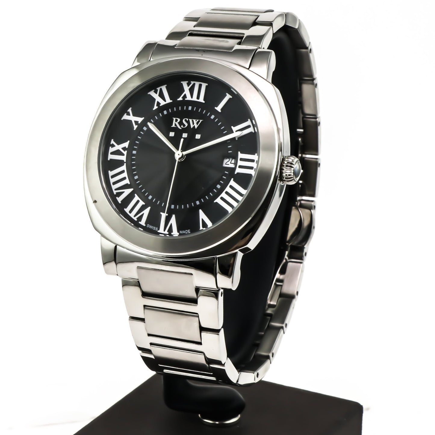RSW • Swiss Watch • Stainless Steel • 46.80mm• Quartz • 5ATM • RSWM118
