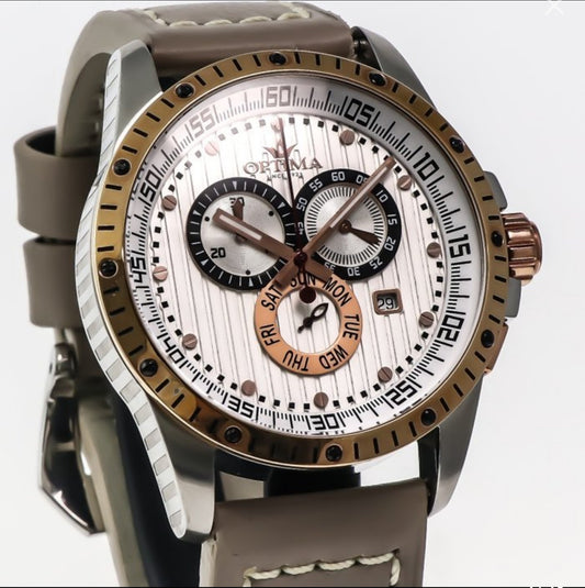 Optima • Swiss Chronograph Watch • Stainless Steel Quartz • 45mm • OSC281-SRL-1
