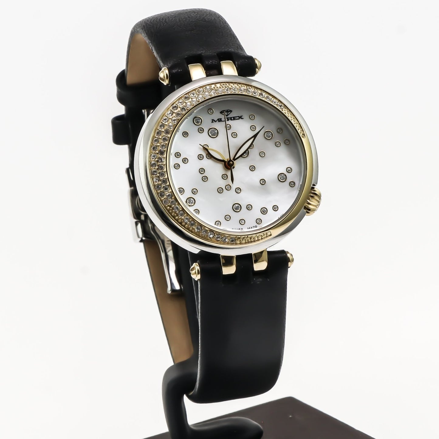 Murex • Swiss Watch • Stainless Steel • Zircons Dial • 33mm • Quartz • MUL572