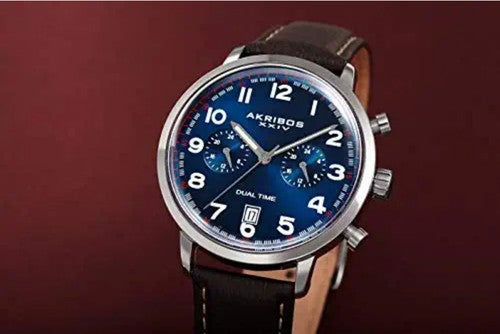 AKRIBOS XXIV • 42mm • ak1023ssbu• Blue