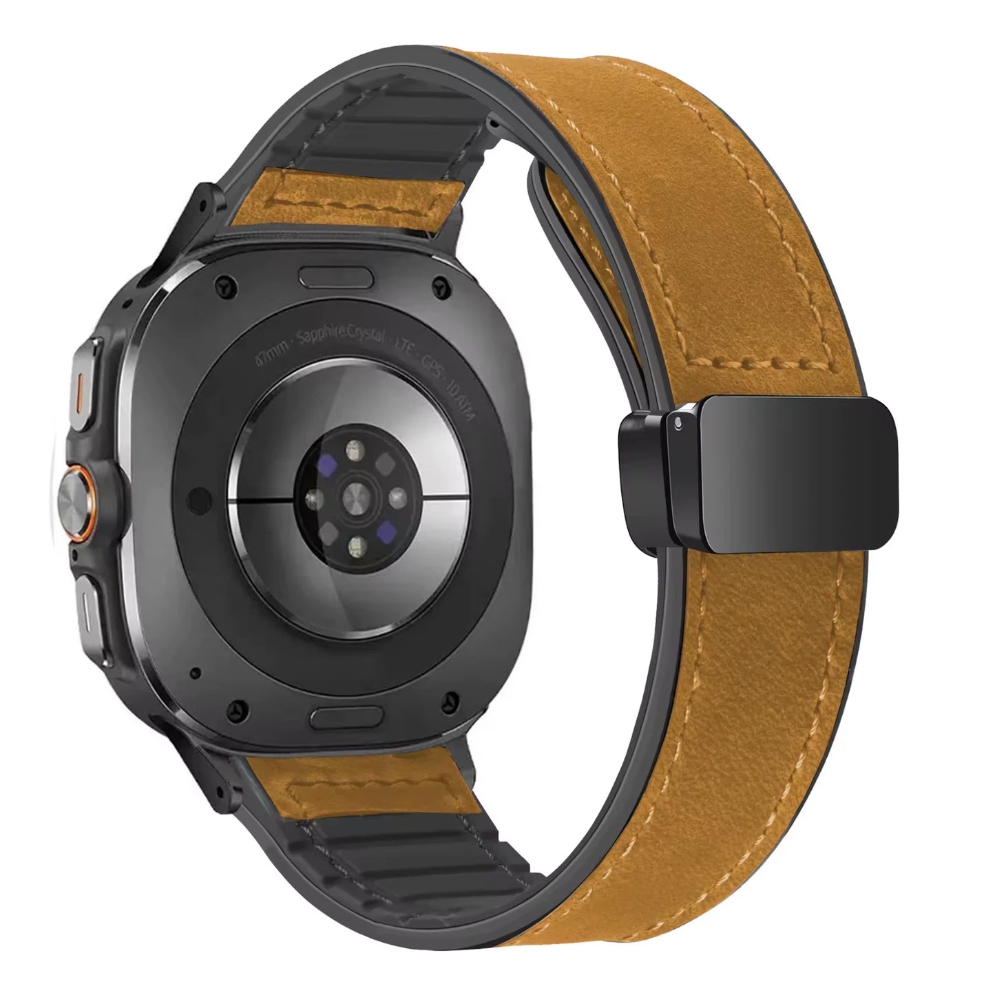 Leather Band Magnetic Clasp for Samsung Galaxy Watch Adjustable Premium Leather