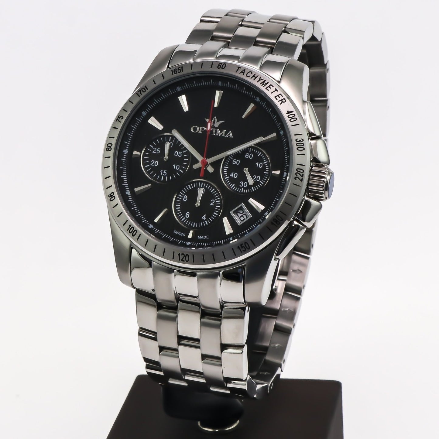 Optima • 48.15mm Swiss Chronograph Watch • Date • WR50M • Quartz • OSC377