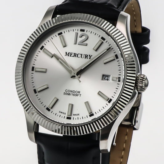 Mercury • Swiss Chronograp Watch • Stainless Steel • 45mm • Quartz • 5ATM