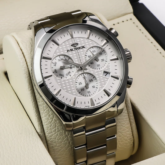 Murex • Swiss Chronograph Watch • Stainless Steel • Quartz • 44mm • MUC612