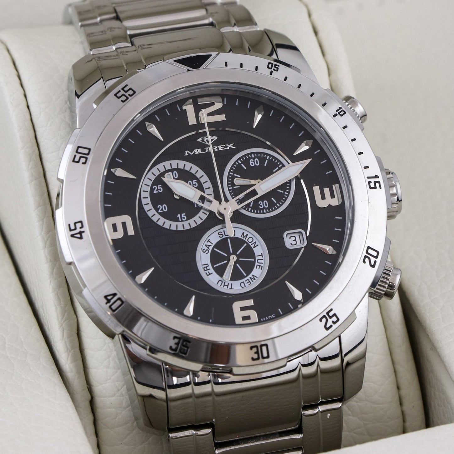 Murex • Swiss Chronograph Watch • Stainless Steel • Quartz • 45mm • MUC508