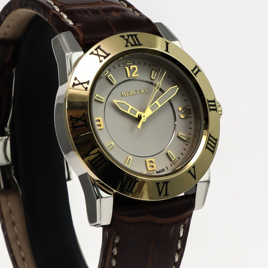 Mercury • Swiss Watch • Stainless Steel PVD Gold Quartz • 36mm • 5ATM • ME10230