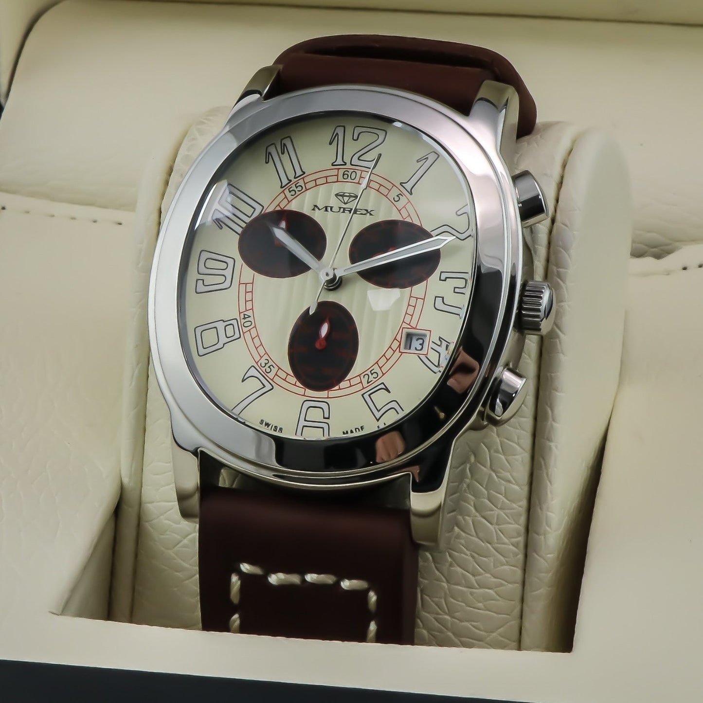 MUREX • Swiss Watch • Stainless Steel • Quartz • 41.85x50mm • 3ATM • ISC701
