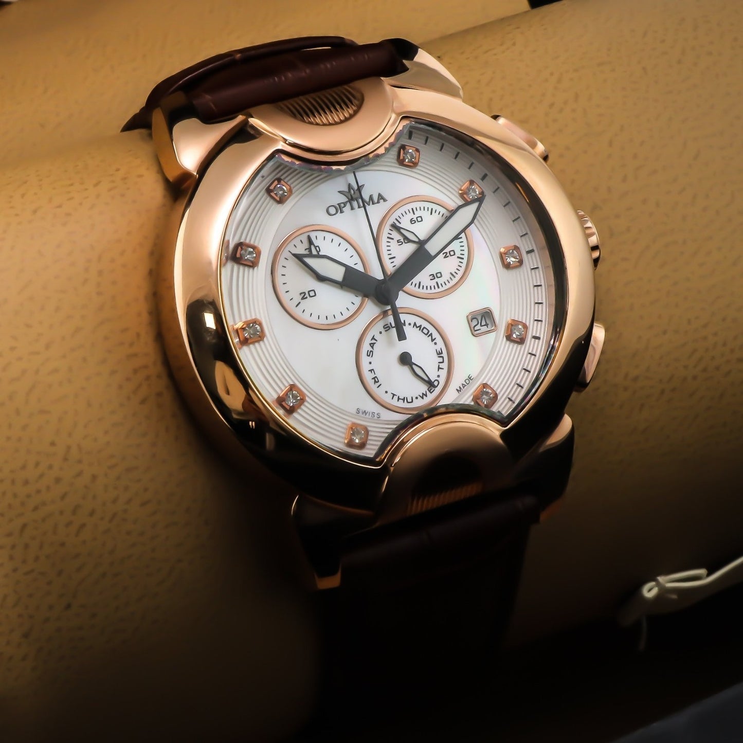 Optima • 45.9 mm •Swiss Chronograph Watch • Date SubDay • WR30MM • OSC233