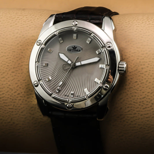 Optima • Swiss Watch • Stainless Steel • 38mm • Quartz • 5ATM • OSL293