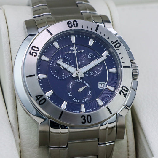 Murex • Swiss Chronograph Watch • Stainless Steel • Quartz 48mm • 5ATM • MUC578