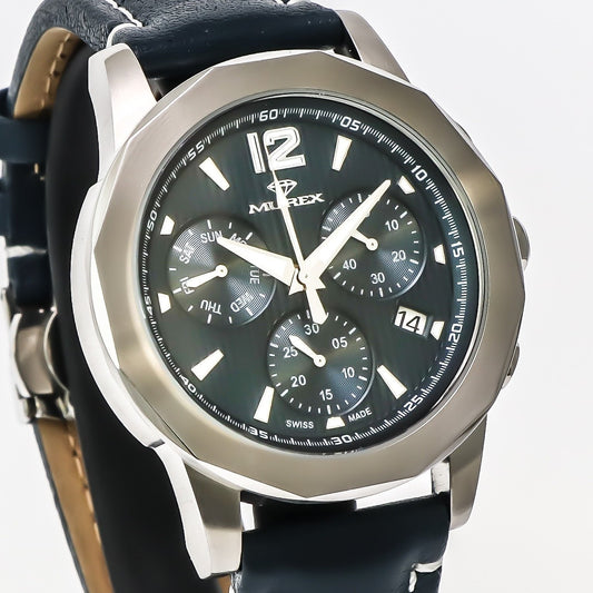 Murex • Swiss Chronograph Watch • Stainless Steel Quartz 44.7mm • 5ATM • MUC605
