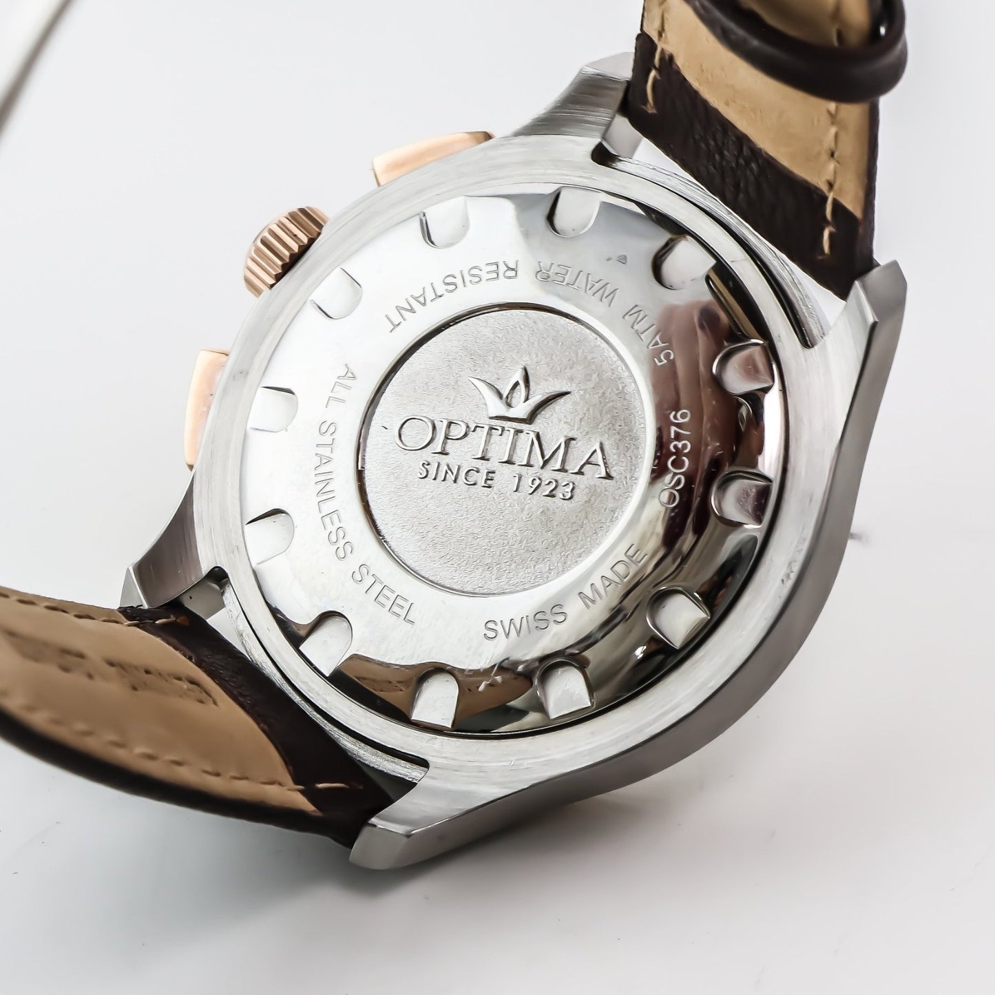 Optima • 44.15mm • Swiss Chronograph Watch • Date SubDay • WR50M • OSC376