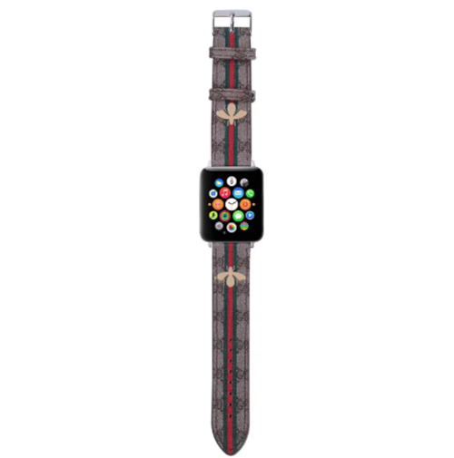 Luxury Leather Watch Band • Compatible with Apple Watch • Fits 38–49mm Series