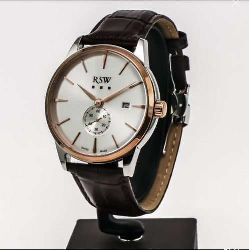 RSW • 44mm • Swiss Watch • PVD Rose Gold • Swiss Ronda • SubSeconds • RSWM106