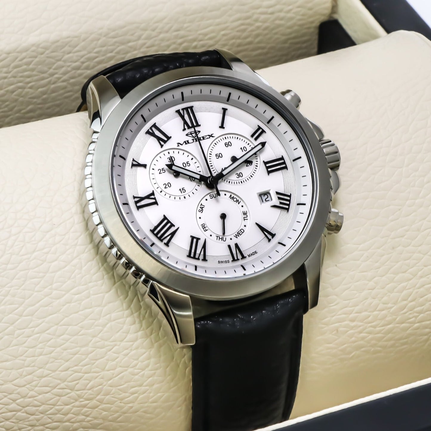Murex • Swiss Chronograph Watch • Stainless Steel • 47mm • Quartz • 5ATM