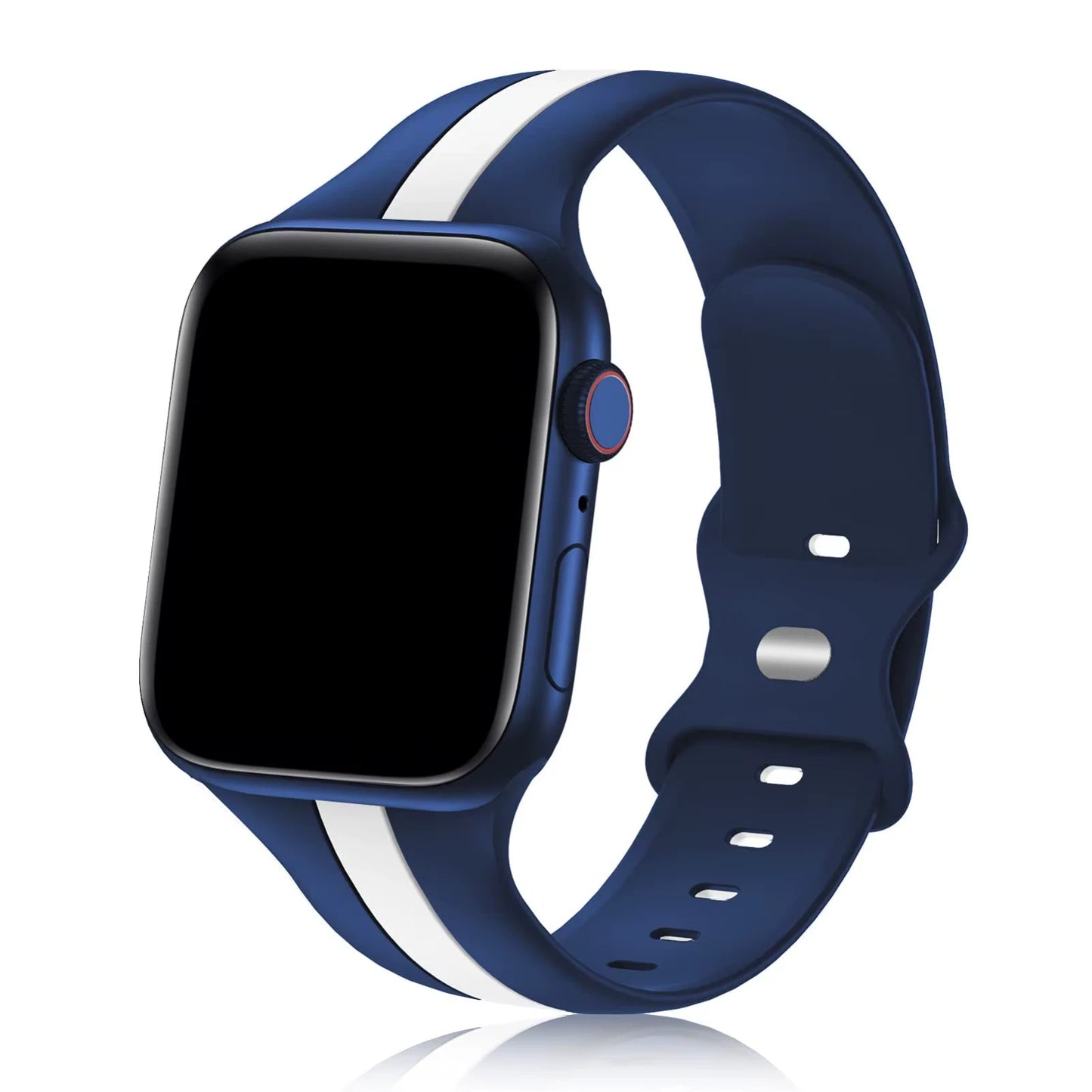 Sport Band for Apple Watch 38/40/41 & 42/44/45/46/49/Ultra Silicone Adjustable