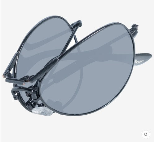 AVIATOR Sunglasses • AVGSR 635BKS • 100% UVA UVB • Foldable Full Rim • 59•49•145