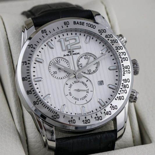 Murex •45mm •Swiss Watch • Date SubDay • WR 5 ATM • ISC962-SL-1