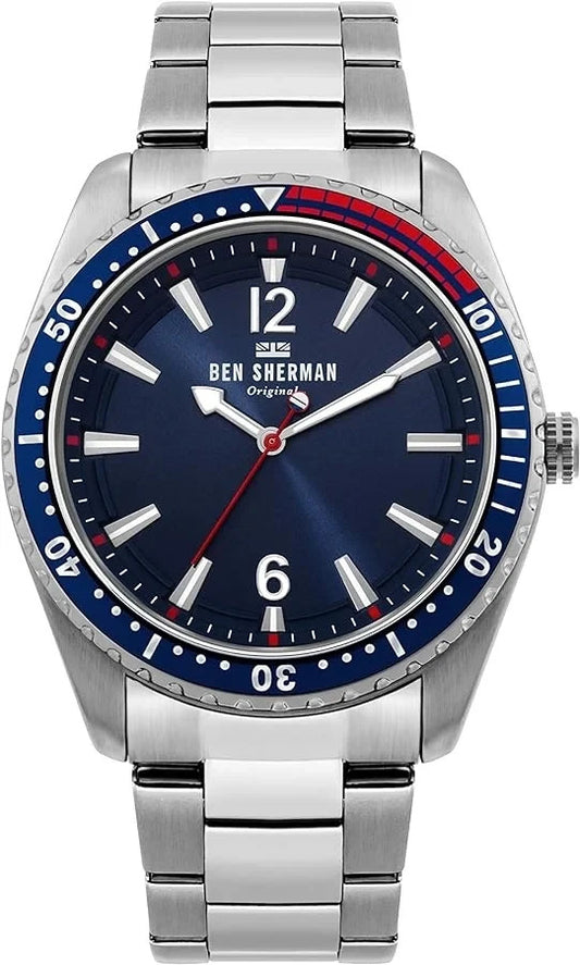 Ben Sherman Men Watch • Ronnie Diver • 45mm • Quartz • 3ATM • WB037USM