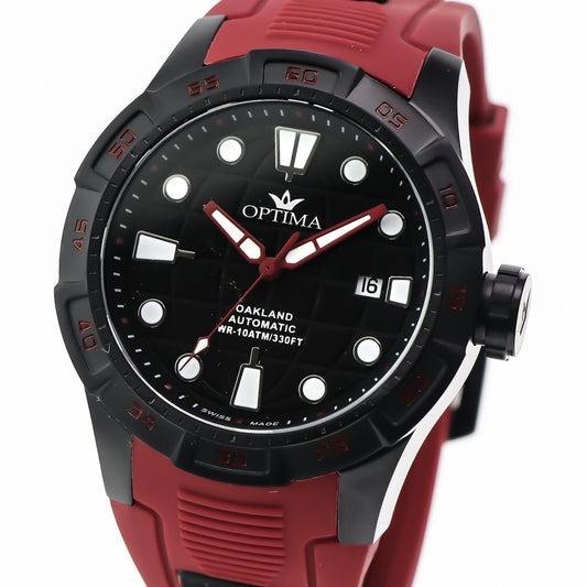 Optima • OAKLAND Swiss Watch • Stainless Steel • 43.35mm • Automatic • 10ATM