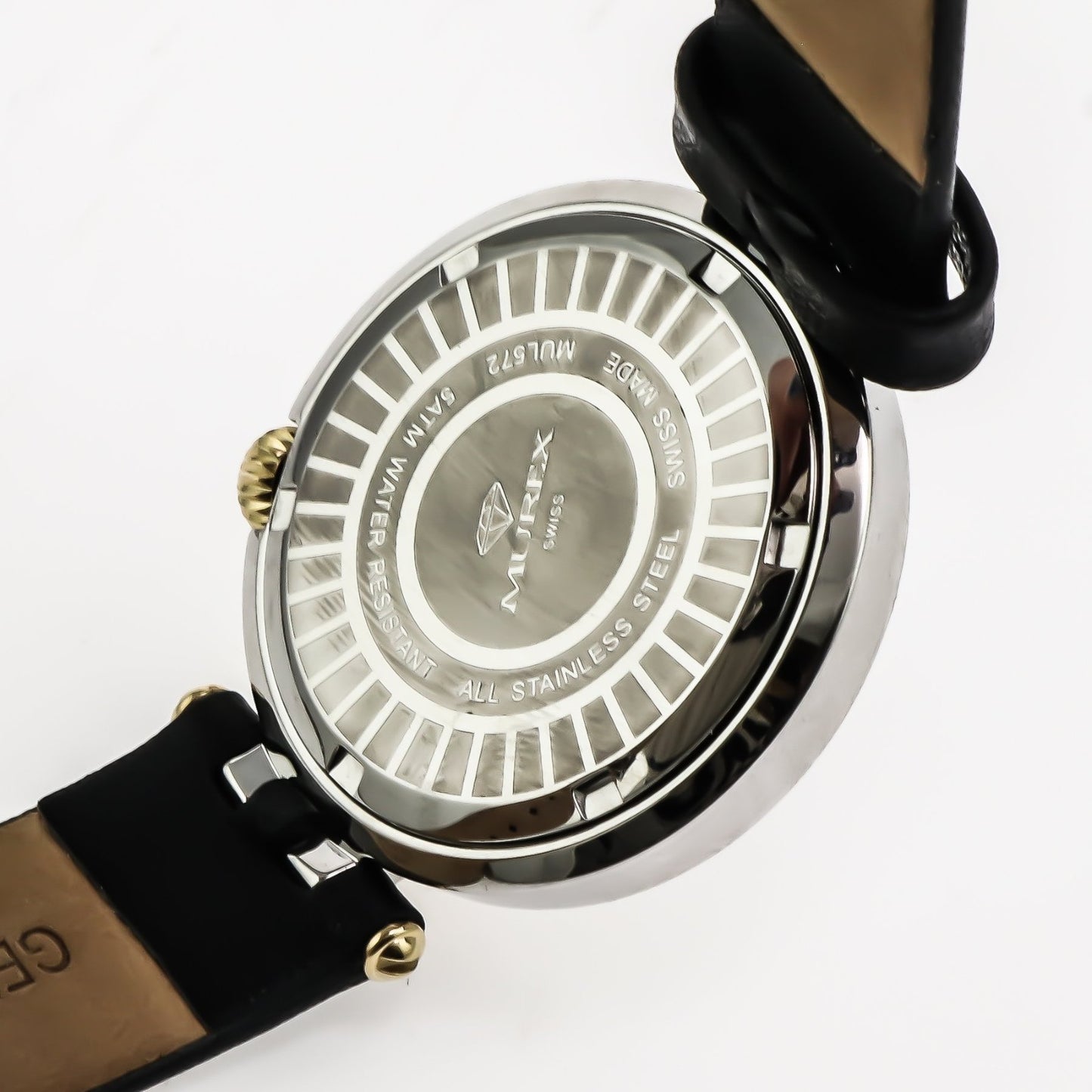 Murex • Swiss Watch • Stainless Steel • Zircons Dial • 33mm • Quartz • MUL572