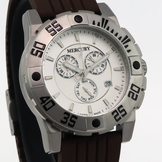 Mercury • Swiss Chronograp Watch • Stainless Steel • 44mm • Quartz • 5ATM