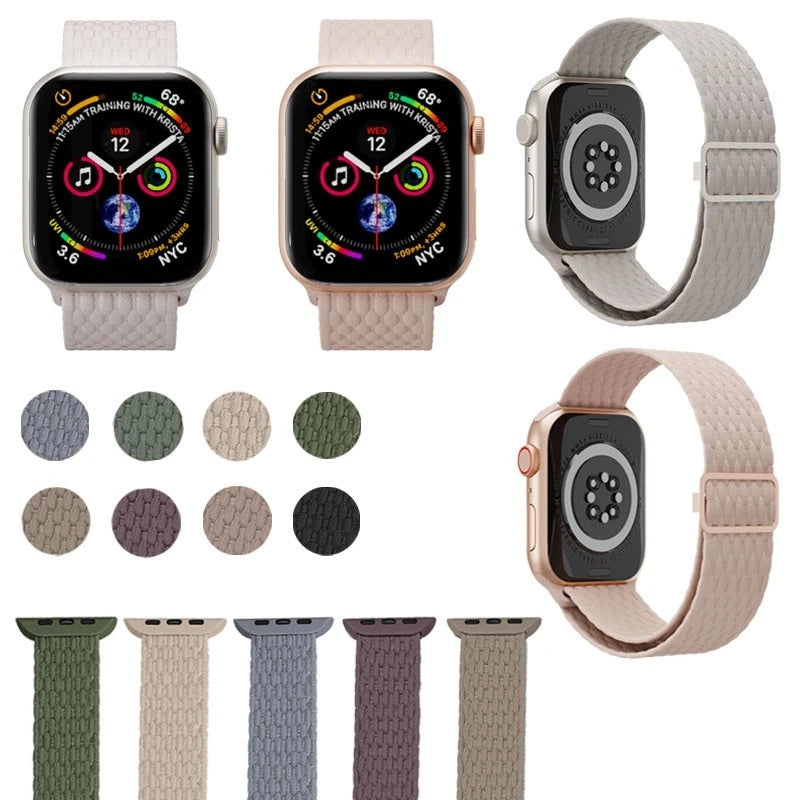 Fashion Band for Apple Watch 38/40/41mm & 42/44/45/46/49/Ultra Nylon Adjustable