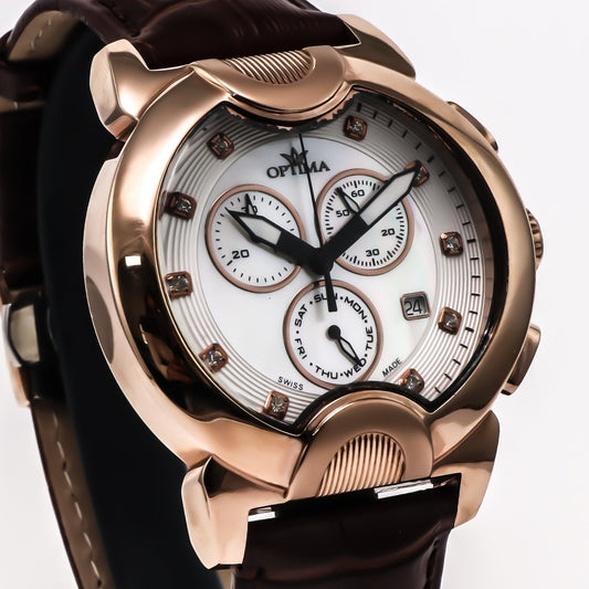 Optima • 45.9 mm •Swiss Chronograph Watch • Date SubDay • WR30MM • OSC233