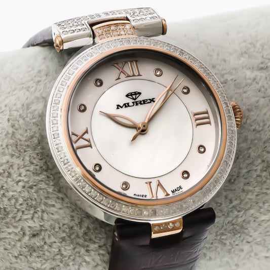 Murex • Swiss Diamond Watch • 136 SI Real White Diamonds 0.70ct • 5ATM • MUL589
