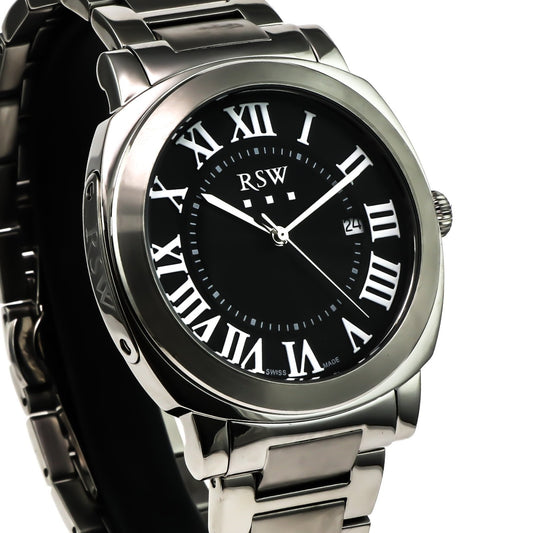 RSW • Swiss Watch • Stainless Steel • 46.80mm• Quartz • 5ATM • RSWM118