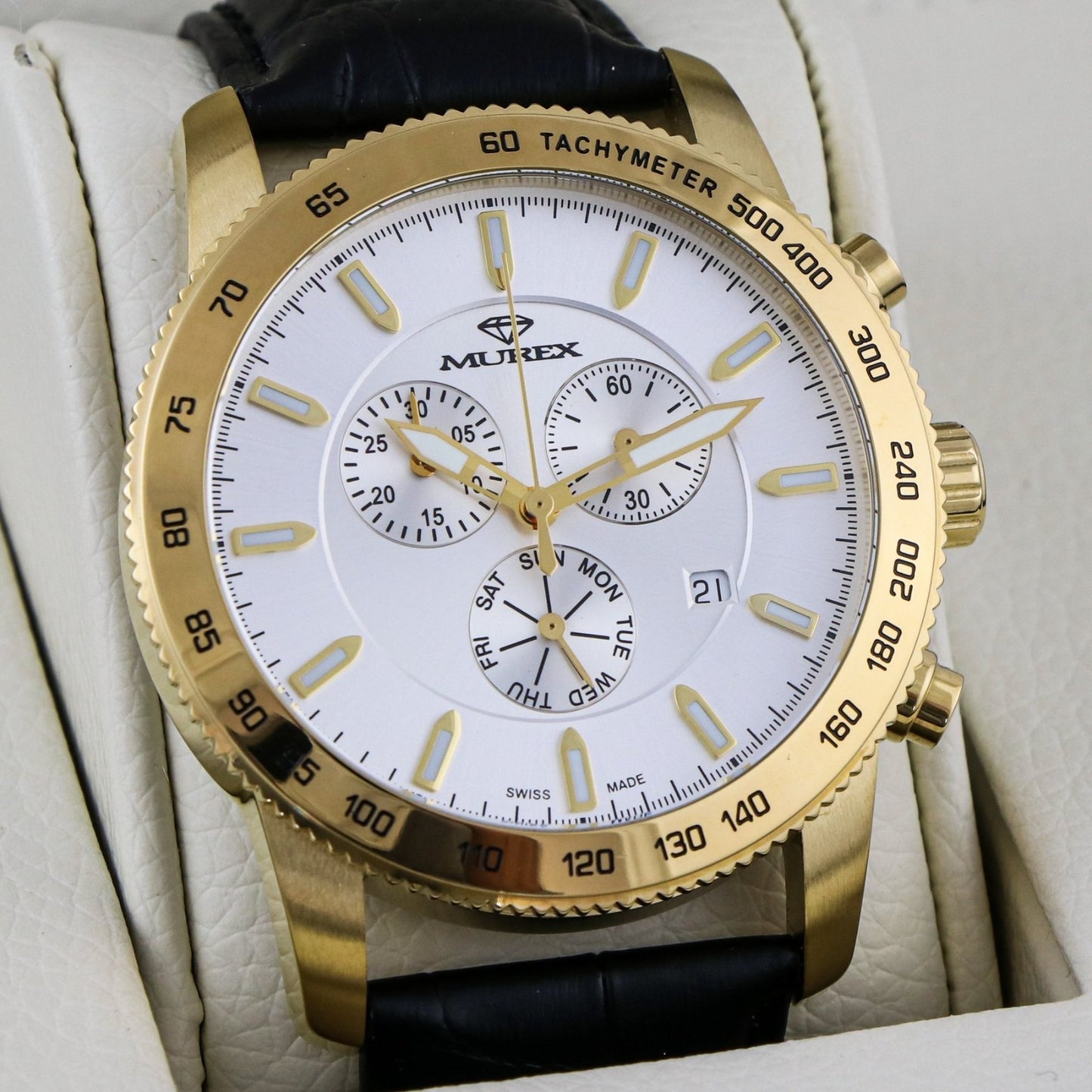 Murex • Swiss Chronograph Watch • Stainless Steel • Quartz • 44.5mm • MUC591