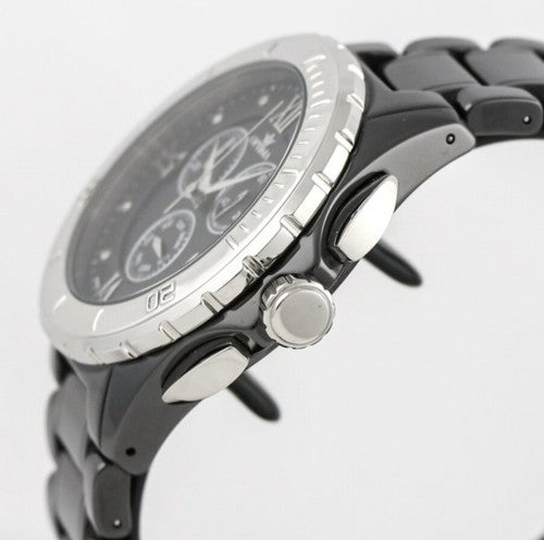 Optima • Swiss Chronograph Watch • OSC318-BS-3 • Date SubDay 43mm Ceramic Bezel