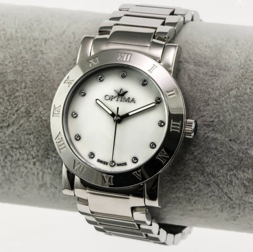 Optima • 36.45mm • Mother Of Pearl • Swiss Watch • Women's • Quartz