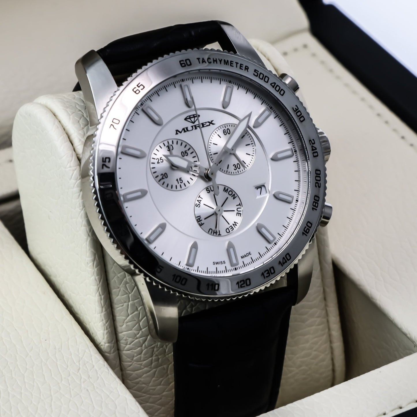 Murex • Swiss Chronograph Watch • Stainless Steel • Quartz • 44.5mm • MUC591