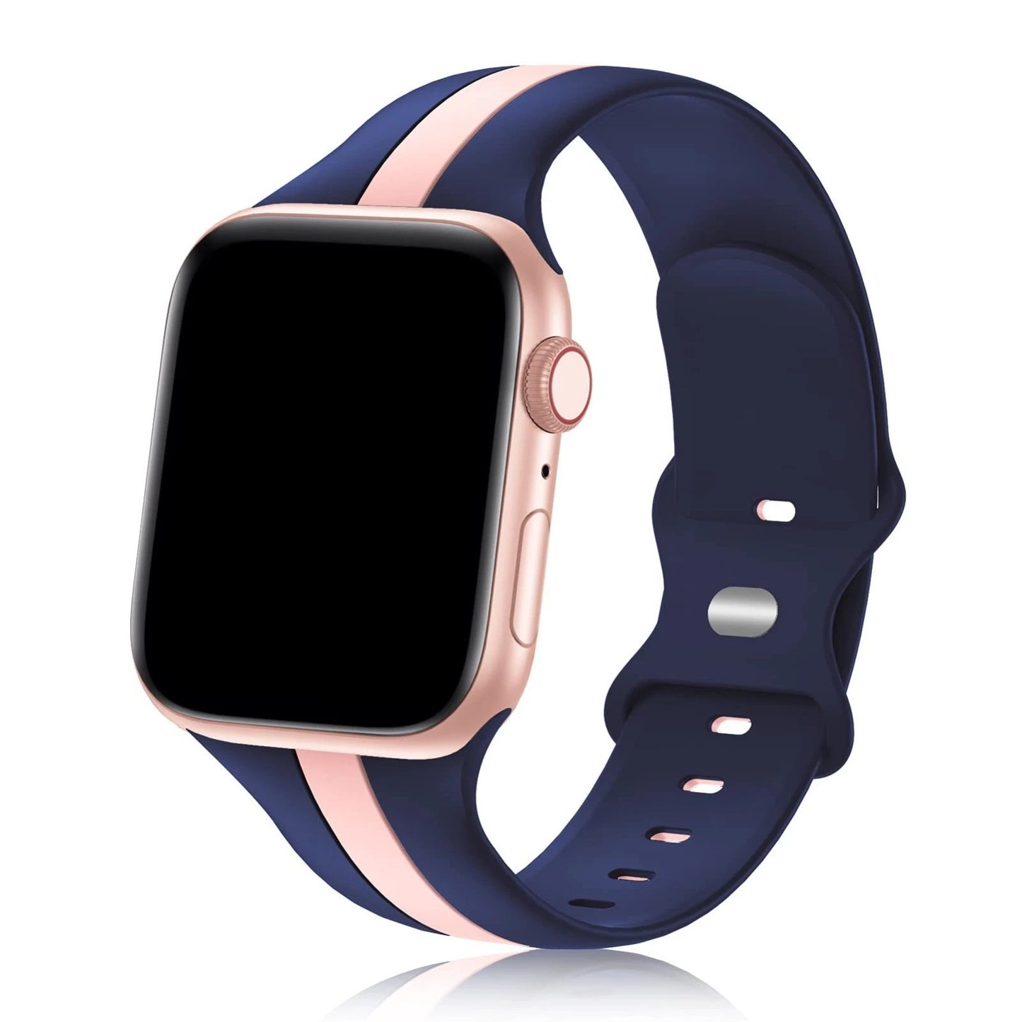 Sport Band for Apple Watch 38/40/41 & 42/44/45/46/49/Ultra Silicone Adjustable