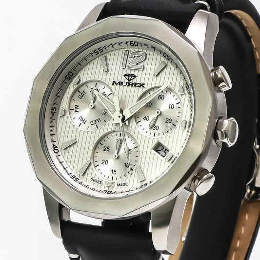 Murex • Swiss Chronograph Watch • Stainless Steel Quartz 44.7mm • 5ATM • MUC605