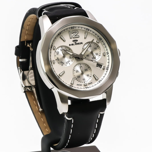 Murex • Swiss Chronograph Watch • Stainless Steel Quartz 44.7mm • 5ATM • MUC605