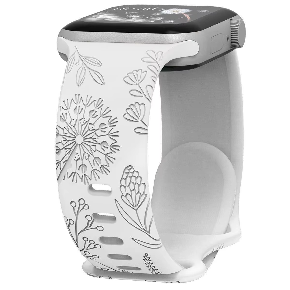 Engraved Silicone Strap • Compatible With Apple Watch • 38/40/41 or 42/44/45/49