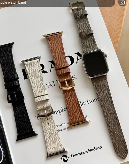 Vintage Retro Palmar Leather Strap • Compatible Apple Watch • 38/40/41mm - ChronoBling