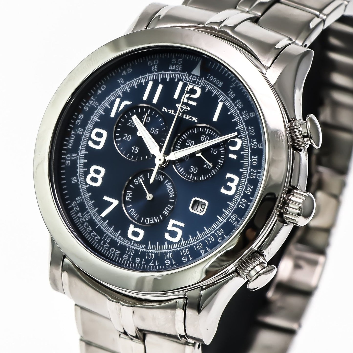 Murex • Swiss Chronograph Watch • Stainless Steel • Quartz • 47mm • MUC533