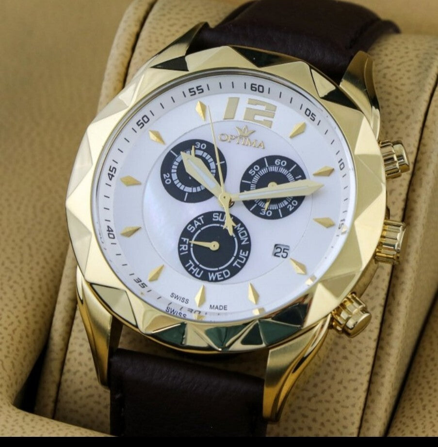 Optima • Swiss Chronograph Watch • OSC268-GL-7 • Day Date • Quartz