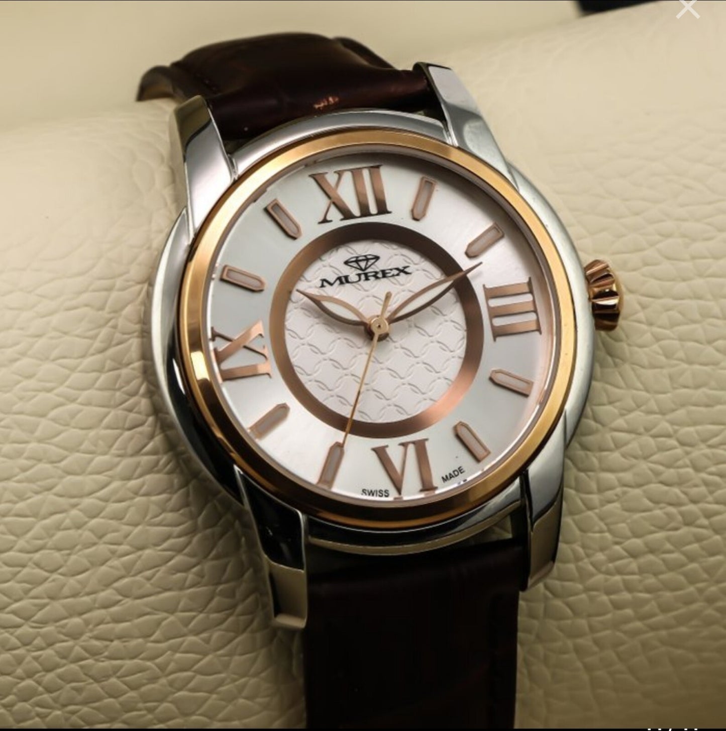 Murex • Swiss Watch • Stainless Steel Rose Gold Quartz • 39x45mm • 5ATM • MUL550