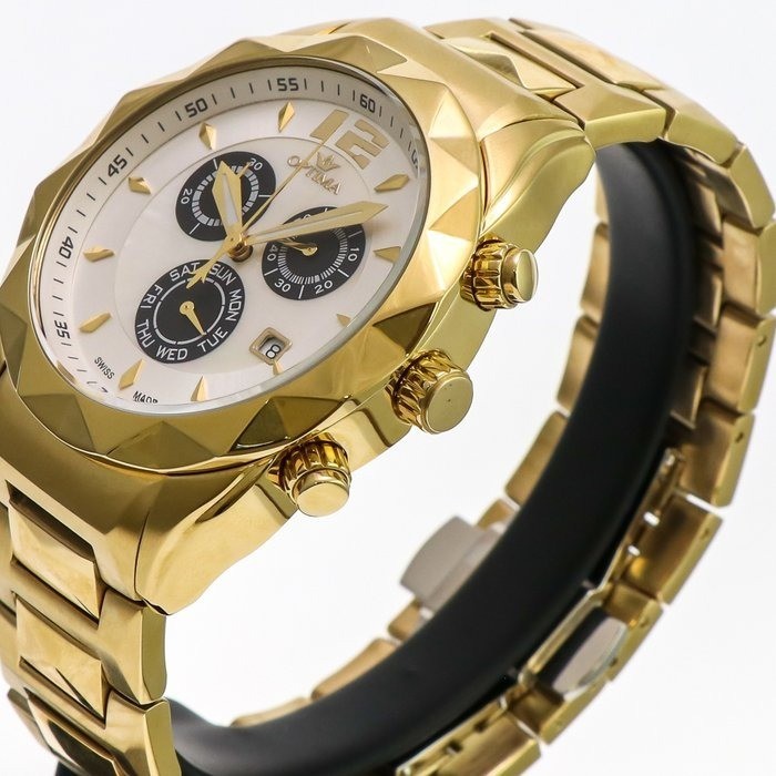 Optima • Swiss Chronograph Watch • Stainless Steel •  44mm • 5ATM • OSC268