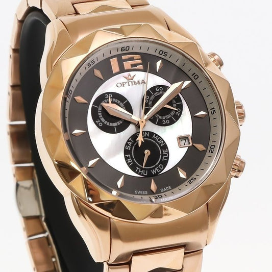 Optima • Swiss Chronograph Watch • Stainless Steel • 44mm • Quartz • OSC268