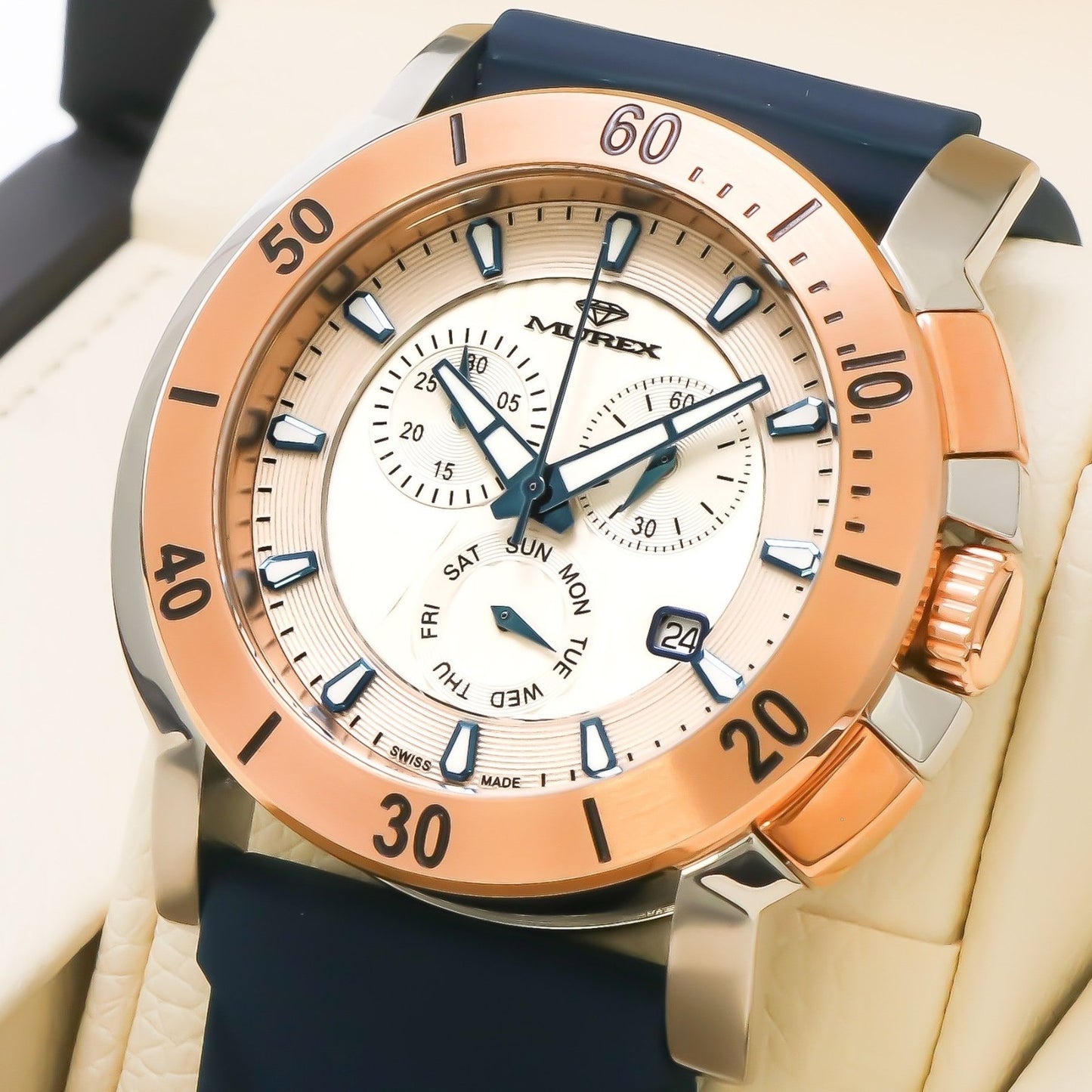 Murex • Swiss Chronograph Watch • Stainless Steel • Quartz • 48mm • MUC578