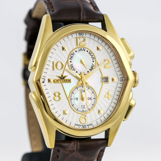 Optima • Swiss Watch • Stainless Steel • 42 mm x 44.5mm• Quartz • 5ATM • OSC272