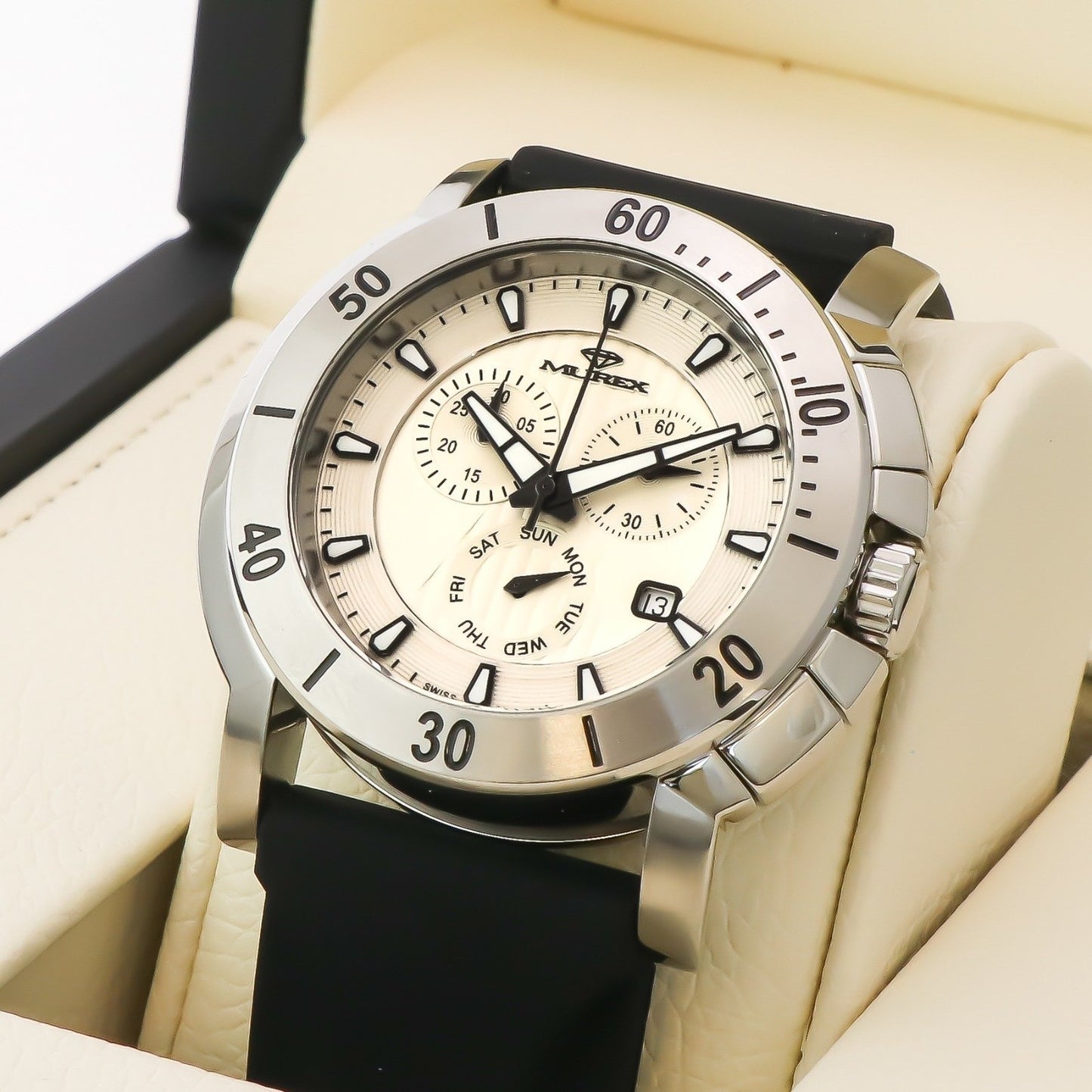 Murex • Swiss Chronograph Watch • Stainless Steel • Quartz • 48mm • MUC578