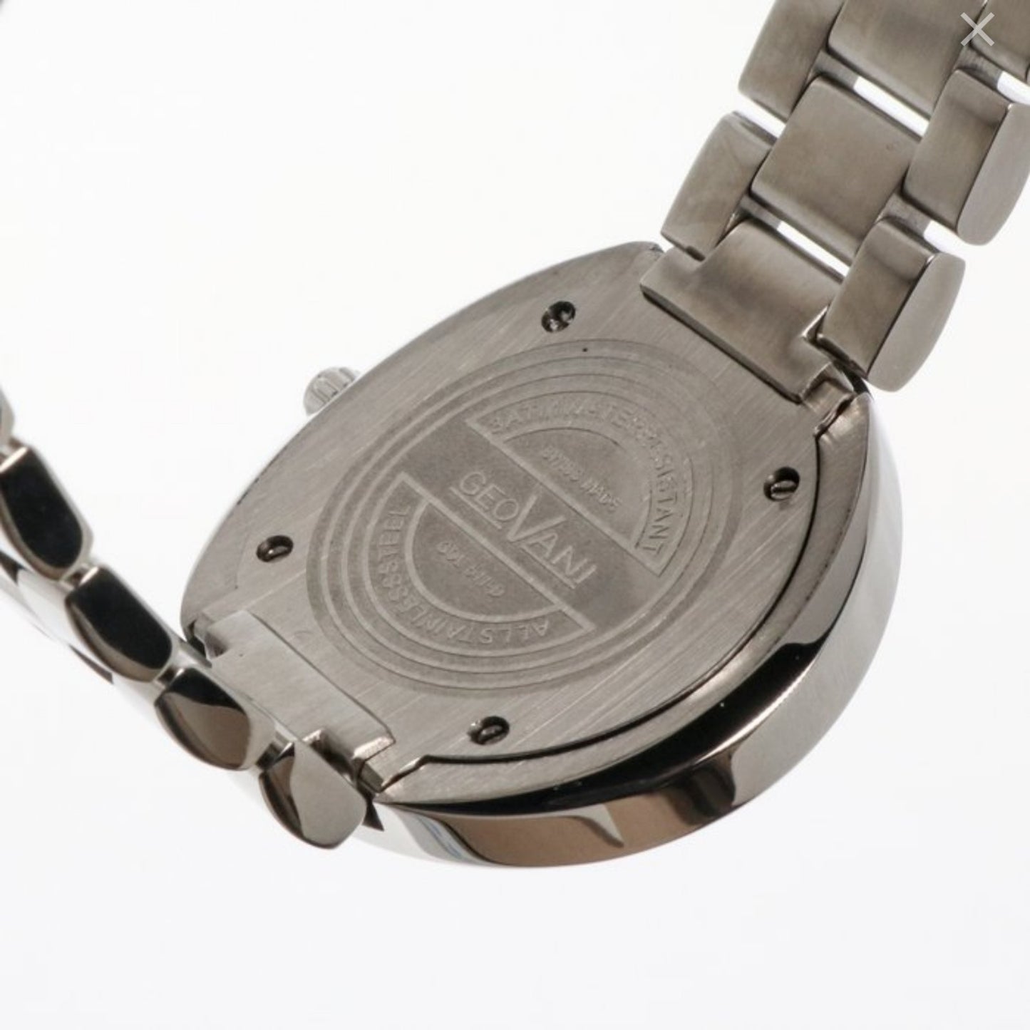 GEOVANI • Swiss Watch • Stainless Steel • Gemmed Bezel • 38mm Quartz 3ATM GOL511