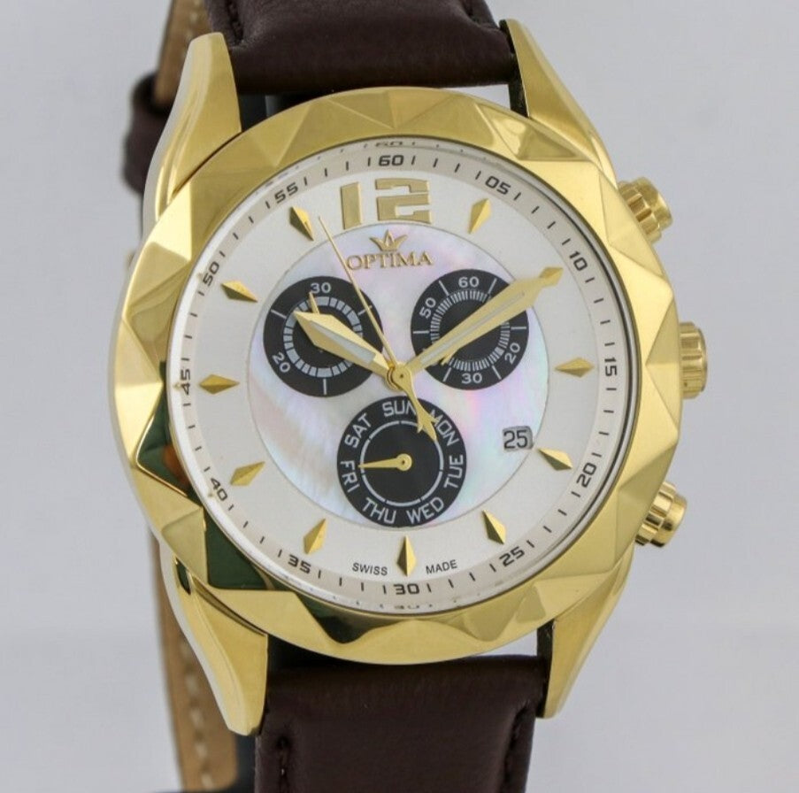 Optima • Swiss Chronograph Watch • OSC268-GL-7 • Day Date • Quartz