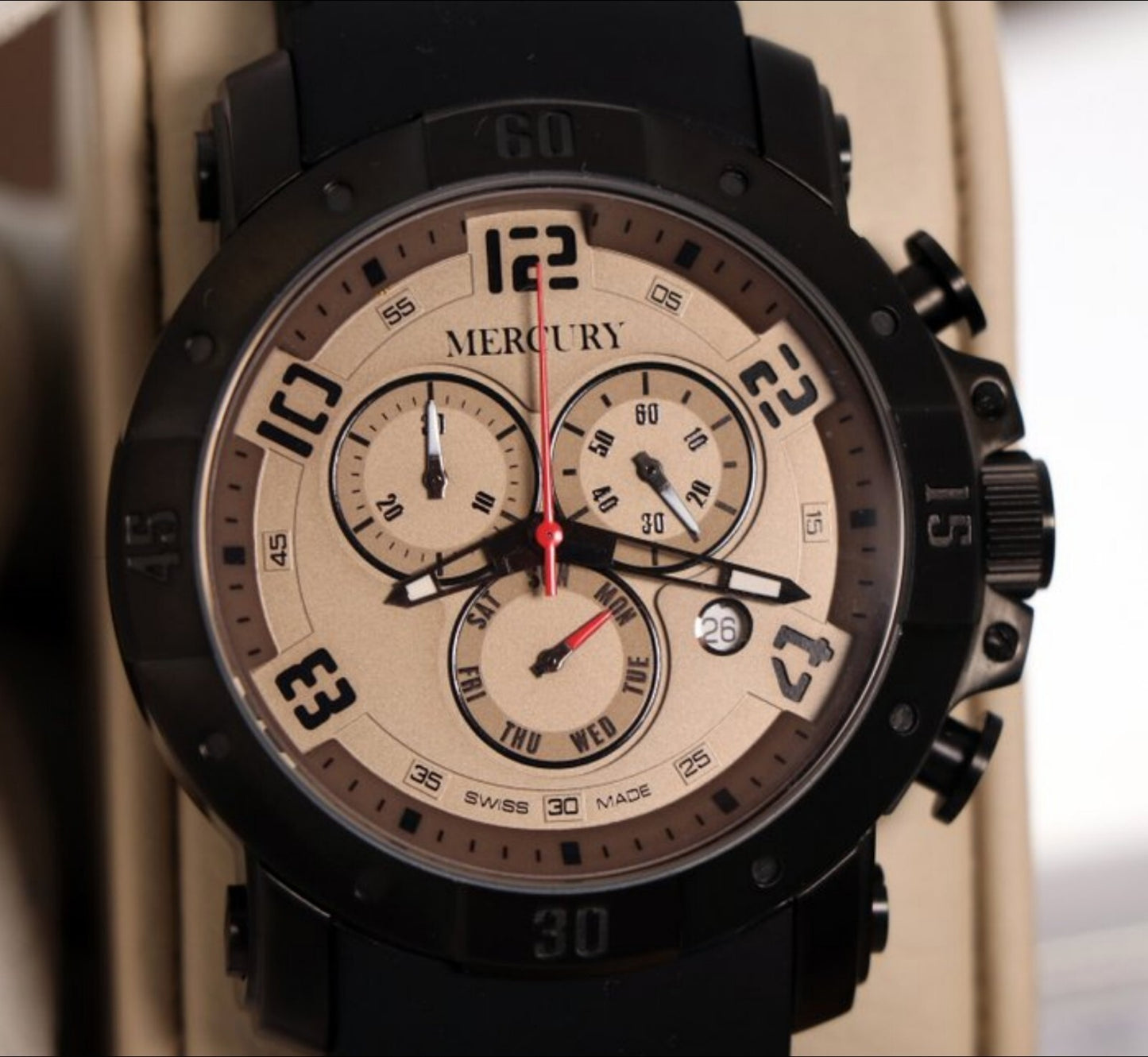 Mercury • 45mm • Swiss Chronograph Watch • ME264-BX-4 • Date • SubDay • WR50M